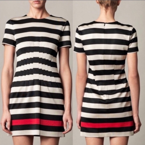 Diane von Furstenberg Yazmine Striped Pleated Shift Dress size 4 - Picture 13 of 13